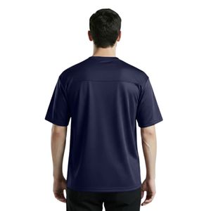 Camiseta Deportiva Extra Grande para Hombre, Color Azul Marino, Algodón Premium, Transpirable, Suave, Corte Holgado, para Gimnasio, Fitness, Entrenamiento, Ropa Casual, Estilo Urbano, OEM - Product Image 3