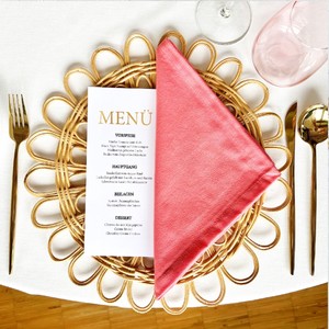 แผ่นรองจานหวายรักษ์โลกสำหรับตกแต่งโต๊ะอาหาร งานแฮนด์เมดจากหวาย  จานรองอาหารแบบสั่งทำพิเศษ ผลิตในเวียดนาม - Product Image 6