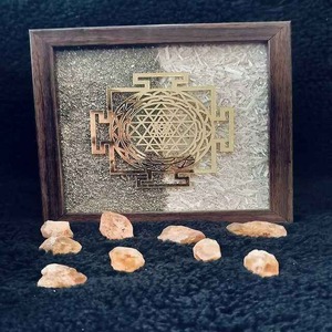 Premium Pyrite Frame Farmhouse Style – Handmade Indian Handicraft Home Decor <b>Gift</b> Wholesale - Product Image 1