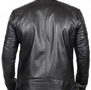 Chaqueta de Cuero Genuino de Cordero Negra para Hombre de Alta Calidad, Chaquetas de Cuero para Hombre, Chaquetas de Cuero Pakistaníes para Hombre de Maximize Wear - Product Image 6