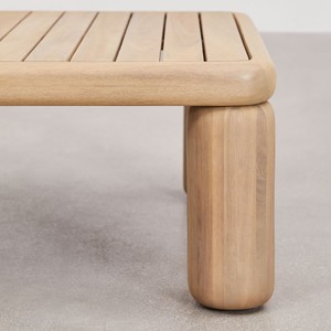 Table basse de jardin rectangulaire Vandana Hexa Arion 115x70 cm en bois d'acacia Ioanis - Product Image 4