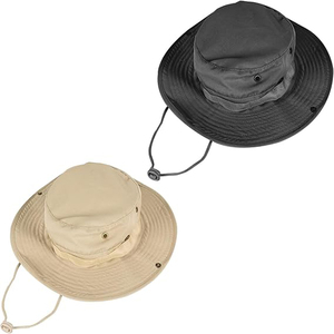 Outdoor Breathable Uv protection Wide Brim <b>Sun</b> Fishing Bucket <b>Hat</b> Hunting Safari Boonie <b>Hat</b> <b>Mens</b> Womens Hunting Caps Bucket <b>hats</b> - Product Image 2