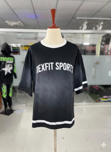 เสื้อยืดซันเฟดด์ ลูกค้าต้องการมากที่สุด พิมพ์ลายกราฟิกตามสั่ง เสื้อผ้าสตรีทแวร์คุณภาพสูง เสื้อยืดโอเวอร์ไซส์ผู้ชาย - Product Image 5