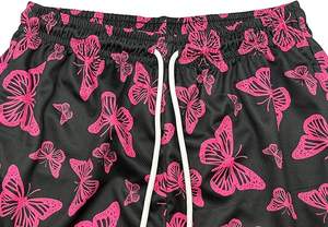 Shorts de basketball 2026 de 5 pouces 100 % polyester, personnalisables, double couche, imprimés par sublimation, couleur unie, séchage rapide, respirants, mi-longueur, décontractés - Product Image 5