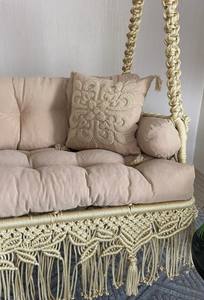 Columpio de Jardín de Macramé, Columpio Doble de Macramé, Columpio Colgante, Columpio para Balcón, Columpio para Patio - Product Image 4