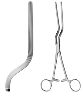 Pinzas quirúrgicas Brunner de 24 cm, curvadas, de acero inoxidable de calidad premium, no traumáticas, para cirugía cardiovascular, estomacal e intestinal. - Product Image 4