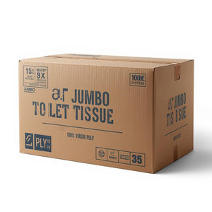 กระดาษชำระม้วนใหญ่พิเศษ เนื้อสัมผัสเรียบ ทนทาน เหมาะสำหรับใช้ในโรงงานและห้องน้ำสาธารณะ - Product Image 1