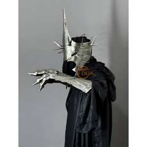 ชุดคอสเพลย์นักรบนาซกูล ราชาแห่งอังมาร์ ชุดเกราะเต็มตัว แบบขัดเงา - ชุดอัศวินยุคกลางจากเรื่องลอร์ดออฟเดอะริงส์ สำหรับคริสต์มาสและฮาโลวีน - Product Image 2