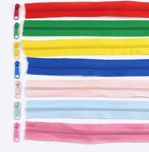 Fermetures éclair en nylon à extrémités fermées pour textiles de maison, accessoires vestimentaires, fermetures éclair en nylon colorées, vente chaude - Product Image 4