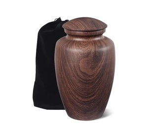 Trusted Manufacturer Artistic Funeral <b>Memorial</b> Urn Designed in Durable Metal with Elegant Decorative Finish for Adult Ashes - Product Image 1