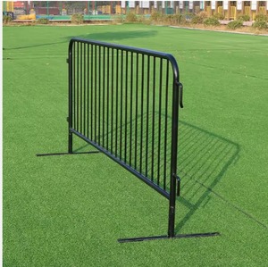 Barrera Metálica Portátil para Control de Multitudes con Patas Desmontables, Barrera de Seguridad para Eventos al Aire Libre, Barandilla para Peatones - Product Image 3