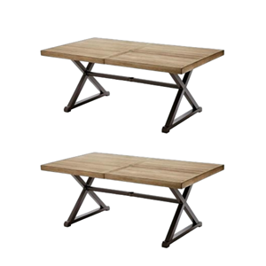 Mesa de Jardín Moderna de Madera de Teca Sólida Ecológica para Exteriores, Diseño Apilable y Extensible, Precio al por Mayor - Product Image 5