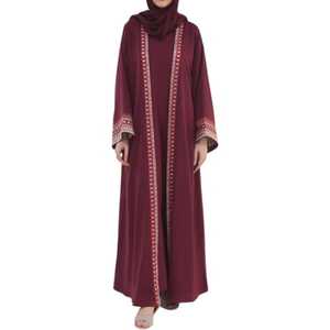 Nueva Llegada, Ropa Islámica Modesta, Túnica con Diamantes, Abayas Lujosas con Lentejuelas, Vestidos Musulmanes de Malla para Mujer, Abaya de Dubái, Poliéster - Product Image 1
