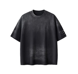 High Quality Oversized Washed Oversized T Shirt Lightweight Oversize Short Sleeve Unisex Men 100% Cotton Sports Jogger - Product Image 1