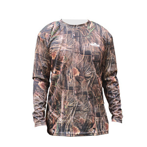 เสื้อยืดลายพรางสัตว์สำหรับล่าสัตว์ ผู้ใหญ่ ฤดูร้อน สำหรับกิจกรรมกลางแจ้ง แขนยาว ระบายอากาศ แห้งเร็ว DRYTEC ด้านหน้า แบบยูนิเซ็กซ์ - Product Image 1