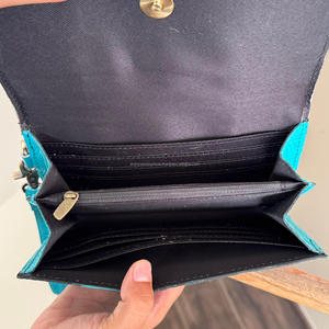 ODM OEM bolso de mano de piel de vaca de alta calidad y organizador de equipaje hecho a mano cartera de mano Conjunto Combinado de 2 piezas para mujer - Product Image 6