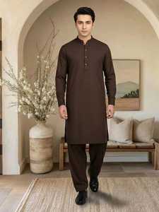 Salwar Kameez pour homme, prêt-à-porter, vêtements indiens et pakistanais, tenue traditionnelle confortable pour tous les jours. - Product Image 6