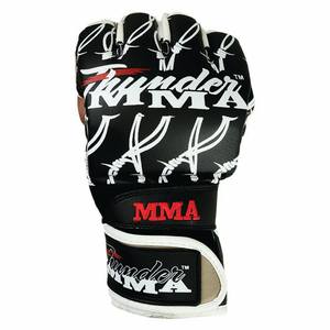 Guantes de Lucha MMA de Piel Sintética PU, de Alta Calidad, Impermeables, Transpirables, con Palma Abierta y Medio Dedo, en Oferta - Product Image 2