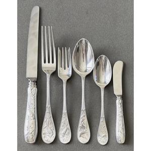 Ensemble de couverts en métal poli miroir, 5 pièces, compatibles lave-vaisselle, qualité supérieure, réutilisables, pour table à manger - Product Image 5