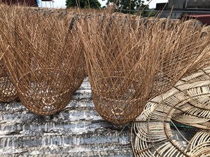 Meilleures ventes, lustre en rotin et bambou fait à la main, luminaire suspendu pour la décoration de la maison, restaurant, café, projets hôteliers - Product Image 4