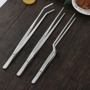 Juego de Pinzas de Chef de Acero Inoxidable, 3 Piezas, Utensilios de Cocina Resistentes para Emplatar, Decorar y Cocinar - Product Image 4