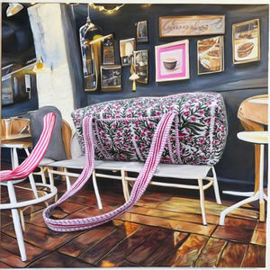 Bolsa de Viaje de Lujo, Amplia y de Material Suave, con Cierre de Cremallera, Hecha a Mano, Acolchada de Algodón, Elegante, para Gimnasio y Viajes de Fin de Semana - Product Image 2