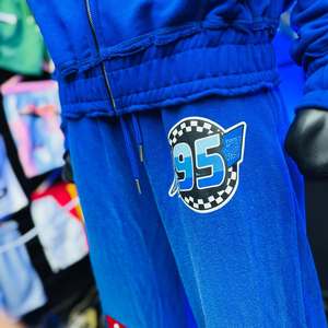 Custom Design Men's Tracksuit Set 100% Cotton Fleece Heat-Transfer Printed Streetwear Hoodies & Trouser Set in Wholesale - Product Image 4