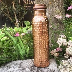 Hammered <b>Copper</b> <b>Drinking</b> <b>Bottle</b> - Product Image 5