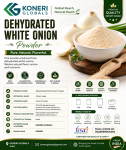Polvo de Cebolla Deshidratado Blanco Puro KONERI GLOBALS, Extracto de Corteza Secado con Aire Caliente, Grado Alimenticio, Bolsa Sellada, Alimentos Funcionales, Herbal - Product Image 2