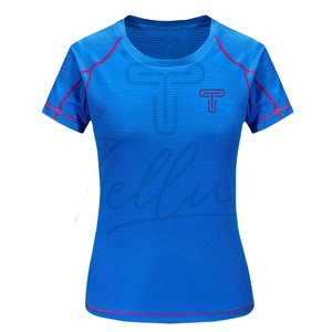 Camiseta de Verano para Mujer, de Secado Rápido, Transpirable, Ecológica, con Logotipo Personalizado, Ajuste Regular, Superventas - Product Image 1