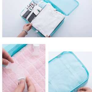 Set di 3 Borse Impermeabili e Traspiranti Nere per Organizzare Vestiti e Bagagli durante i Viaggi - Product Image 3