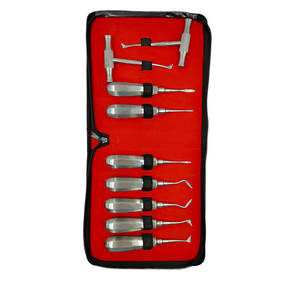 Ensemble d'instruments chirurgicaux dentaires en acier inoxydable MIANBRO ENTERPRISES, poignée ergonomique, manuel, certifié CE, couleur argent, classe I - Product Image 3