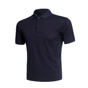 Produit phare : Col en toile solide pour chemises pour hommes / Vente en gros de chemises pour hommes de haute qualité à séchage rapide sans poche, style polo - Product Image 1