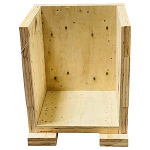 Durable Solid Box <b>Wooden</b> <b>Crates</b> Foam LiningCustom Painted| Foldable Stackable Recyclable| Shock Absorbing for <b>storage</b> - Product Image 3