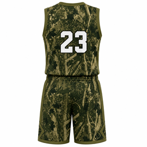 Ensemble de maillots de basket-ball personnalisés OEM avec nom d'équipe, logo et numéro personnalisés, tissu en maille respirant à séchage rapide, kit sportif - Product Image 4