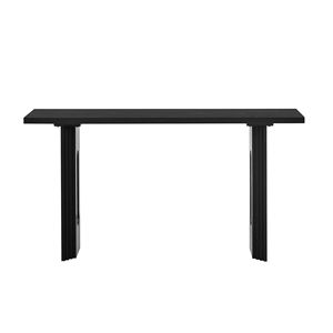 Consolle in Legno Massello Impiallacciato di Frassino Mandshurico dal Design Unico con Gambe Rotonde Cave Distintive - Product Image 3
