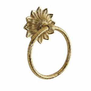 Handmade Solid Brass Decorative Stella <b>Towel</b> <b>Rack</b> Holder Wall Mounted Vintage Gold Rope Style Hand <b>Towel</b> Hanger For Luxury Hotel - Product Image 5