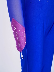 Combinaison de danse latine et de gymnastique pour filles de 6 à 16 ans, style stirrup, justaucorps de compétition, costumes de danse moderne - Product Image 4