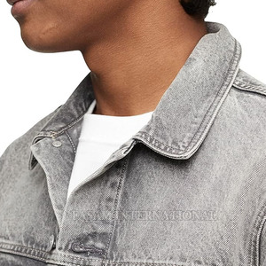New Arrival Covered Button <b>Men</b> Jeans Winter <b>Jacket</b> Windproof Jeans <b>Jacket</b> Online Sale Jeans <b>Jacket</b> - Product Image 5