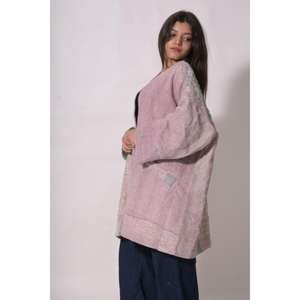 Kimono de Algodón Gudri Ecológico, Transpirable, Vintage, Acolchado Kantha, con Cuello Chal, Hecho a Mano, Estilo Bohemio, para Invierno, Tres Piezas - Product Image 3