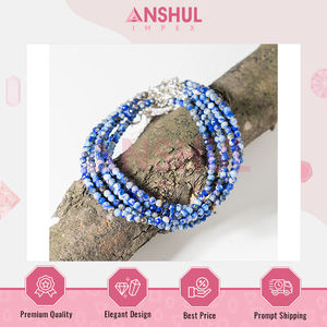 เครื่องประดับแฟชั่นคุณภาพสูง ดีไซน์ทันสมัย ขายส่ง สร้อยข้อเท้าคริสตัลลาพิส ลาซูลี น้ำหนักเบา ใช้งานได้หลากหลาย ในราคาสุดคุ้ม - Product Image 2