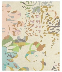 Design floral anti-dérapant noué à la main tapis doux soyeux lisse synthétique tapis brodé à la main tapis ensembles en gros coton - Product Image 1