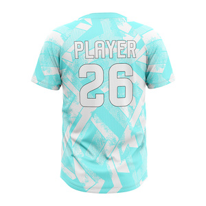 เสื้อเบสบอลพรีเมียมแบบซับลิเมชั่น 2 กระดุม แขนสั้น น้ำหนักเบา แห้งเร็ว รับผลิตตามสั่งสำหรับทีมกีฬา ขายส่ง OEM - Product Image 2