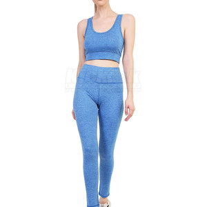 Conjunto de Yoga para Mujer de Alta Calidad, Diseño Sólido, Secado Rápido, Transpirable, 2 Piezas, Ajuste Flexible, Tela Suave para Yoga Diario y Estiramiento - Product Image 3