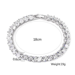Bracelet tennis en moissanite plaqué argent, taille cœur, certifié VVS1 GRA, style hip-hop, cadeau de luxe tendance - Product Image 4