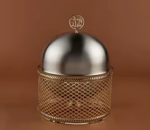 Cacerola Moderna de Acero Inoxidable con Tapa, Diseño Dorado con Cuentas, Duradera, Aislada, Ecológica, con Revestimiento de Esmalte, Apta para Cocina de Gas - Product Image 2