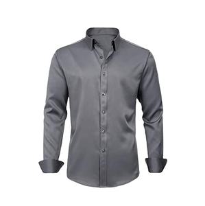Chemises respirantes pour hommes 100% Chemise de sublimation confortable pour hommes Chemise imprimée personnalisée bon marché pour les hommes de sport - Product Image 1