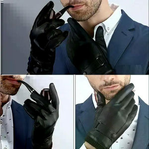 Gants en cuir véritable de qualité supérieure pour l'hiver, fabriqués au Pakistan, multifonctionnels, gants de mode - Product Image 4