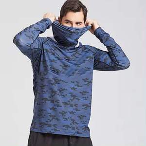 Chemise de pêche unisexe à manches longues, imprimé numérique, UPF 50, séchage rapide, Spandex/Polyester, respirante, imperméable, 140g, logo frontal - Product Image 1