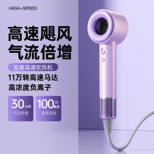 Mini Secador de Pelo Metálico Rosa de 1600W con Motor DC, Flujo de Aire Mejorado, Diseño Compacto y Boquilla Concentradora para Uso Doméstico - Product Image 2